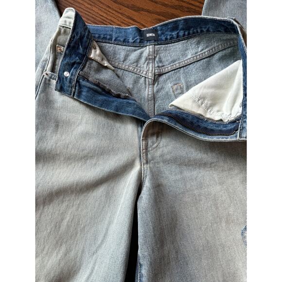 Edwin Kayla light wash jeans wide leg size 25 - Picture 9 of 12
